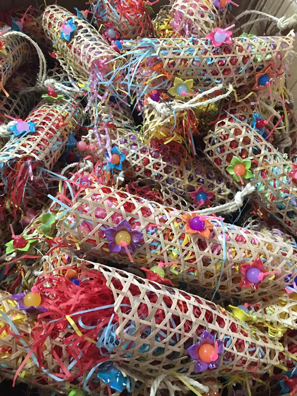 Three Hot Bird Foraging Toys