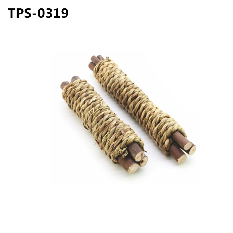 Natural Apple Branch Seagrass Sticks for Bunny Teeth Chew Toy Small Animals Cage Accessories for Guinea Pigs Rabbit Bunny Hamster Chinchilla TPS-0317/8/9/20 - Image 3