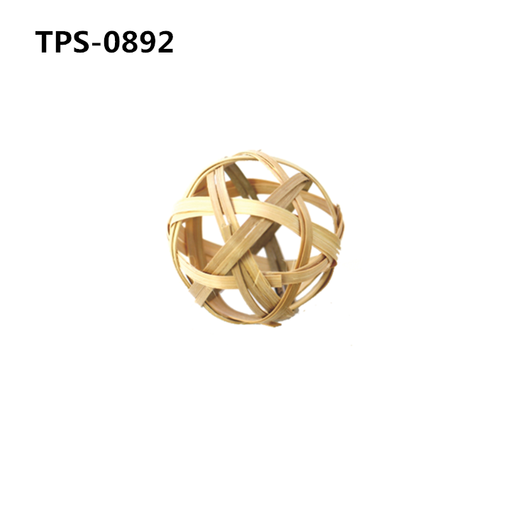Bamboo Hanging Feeding Ball Rabbit Hanging Grass Ball Sphere Feeder Ball Hamster Feeder for Rabbit Bunny TPS-0891/2 - Image 1