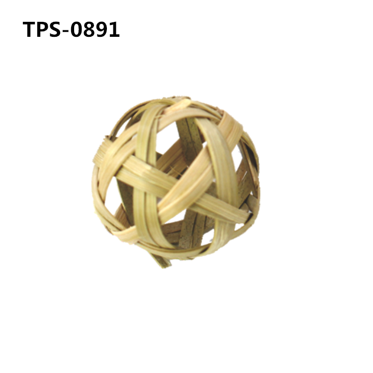 Bamboo Hanging Feeding Ball Rabbit Hanging Grass Ball Sphere Feeder Ball Hamster Feeder for Rabbit Bunny TPS-0891/2 - Image 2