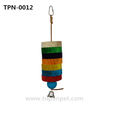 Best Bird Toys Parrot Toys with Colorful Wood Bird Chewing Toys for Small and Medium Birds, African Grey, Parakeets, Amazon Parrots, Finch, Budgie, Cockatiels, Conures and Love BirdsTPN-0012