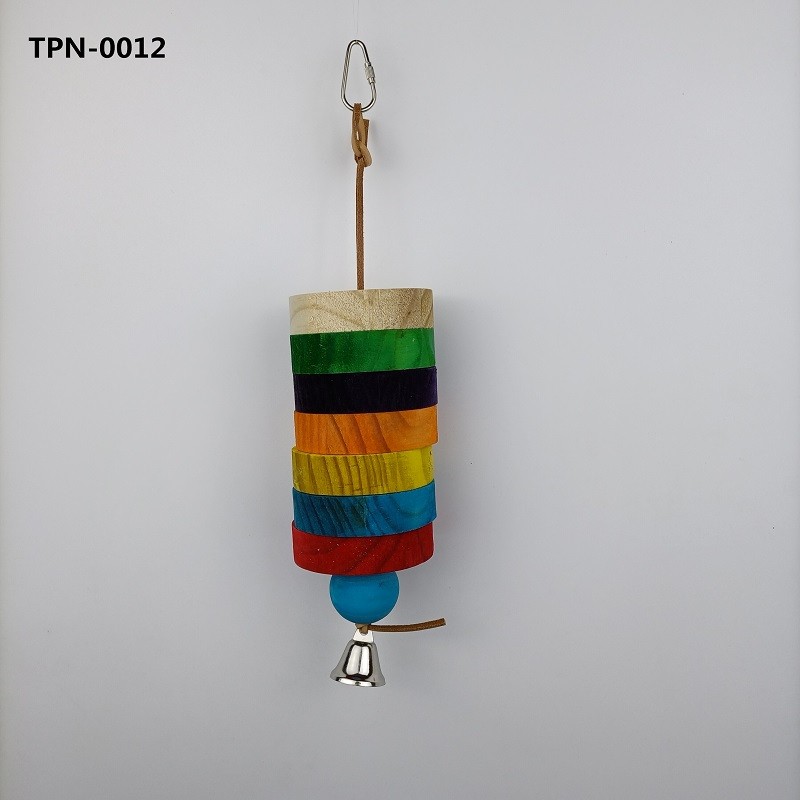 Best Bird Toys Parrot Toys with Colorful Wood Bird Chewing Toys for Small and Medium Birds, African Grey, Parakeets, Amazon Parrots, Finch, Budgie, Cockatiels, Conures and Love BirdsTPN-0012 - Image 1