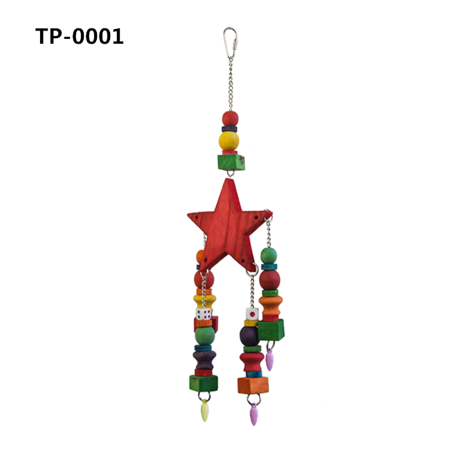 Bird Parrot Blocks Knots Tearing Toy Bird Cage Bite Toy for African Grey Macaws Cockatoos - Image 1