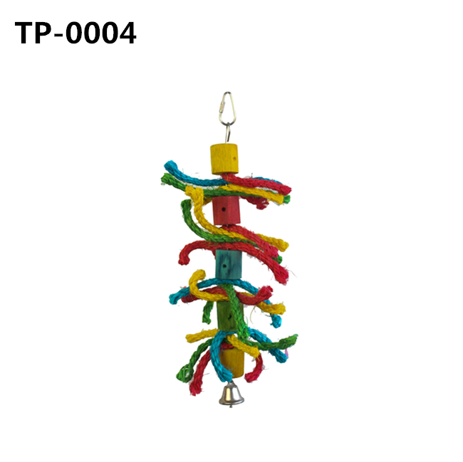 Bird Parrot Blocks Knots Tearing Toy Bird Cage Bite Toy for African Grey Macaws Cockatoos - Image 4