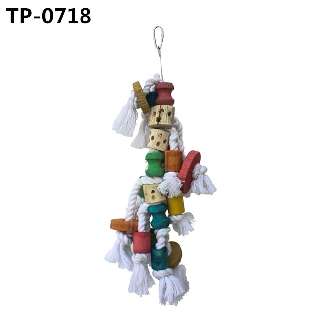 Bird Block Knots Tearing Toy for Small Medium Parrot Cockatoo Preening Pet Cage Haning Parts - Image 5