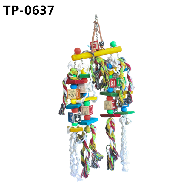 Bird Cage Accessorries Large Parrot Climbing Bites Toys for Macaws African Grey Parrot Cockatiel - Image 3