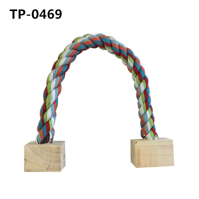 Birds Rope Triangle Perch Bird Cage Stand or Playgym Cotton Rope for Pet Hanging Accessories Toys - Image 4