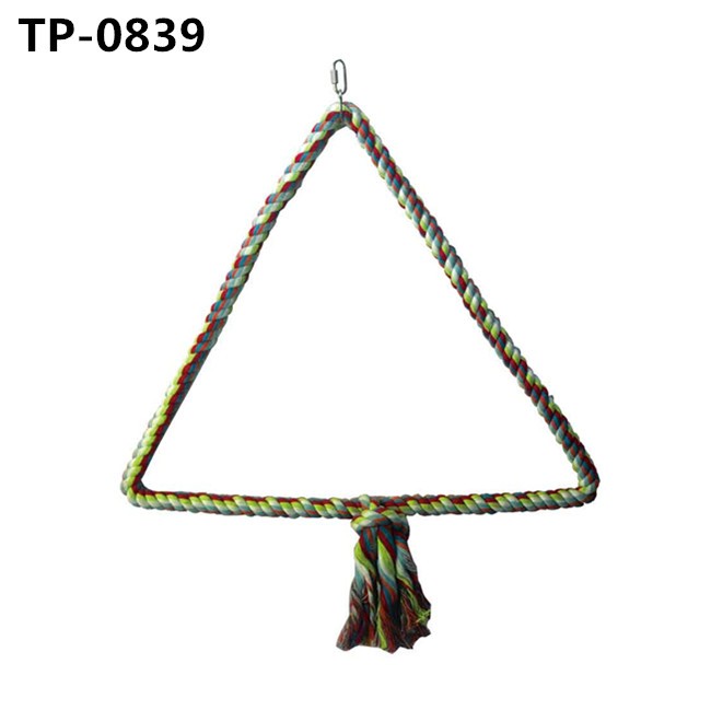 Birds Rope Triangle Perch Bird Cage Stand or Playgym Cotton Rope for Pet Hanging Accessories Toys - Image 6