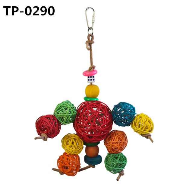 Bird Foraging Natural Chew Toy Vine Balls Toy for Parrot Swinging Climbing and Chewing