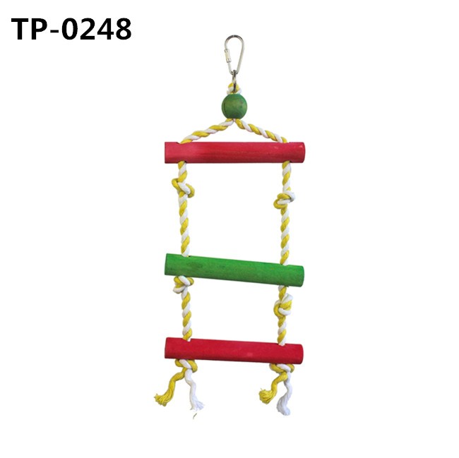 Bird Ladder Toys Pet Cage Accessories Hammock Swing Toy for Climbing - Image 2