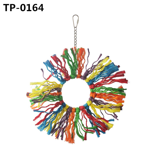 Bird Perch Cage Accessory Cotton Snuggle Ring for Small Medium Large Parrots Standing - Image 2