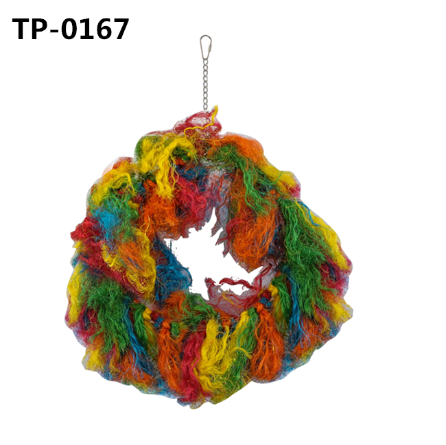 Bird Perch Cage Accessory Cotton Snuggle Ring for Small Medium Large Parrots Standing - Image 4