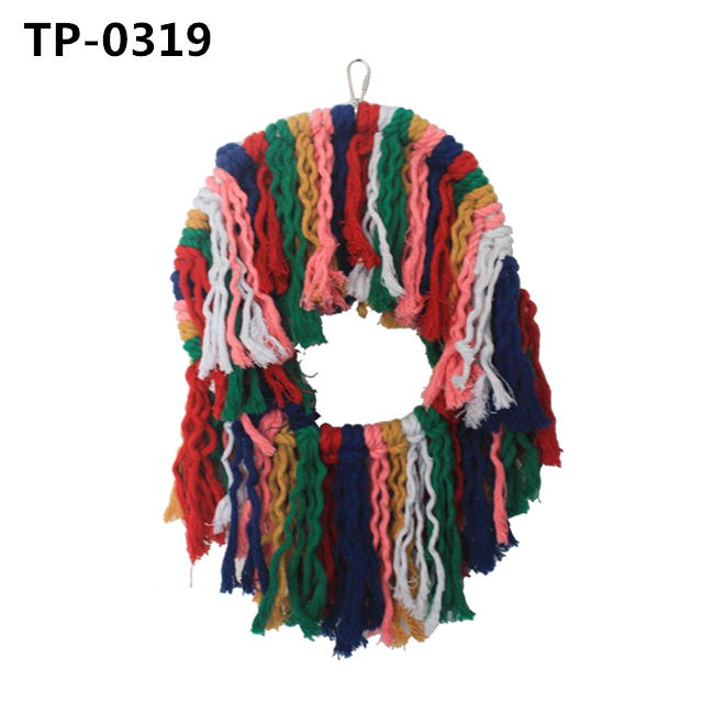 Bird Perch Cage Accessory Cotton Snuggle Ring for Small Medium Large Parrots Standing - Image 6