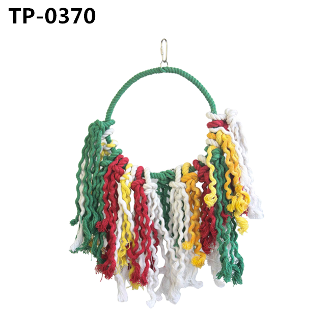 Bird Perch Cage Accessory Cotton Snuggle Ring for Small Medium Large Parrots Standing - Image 7