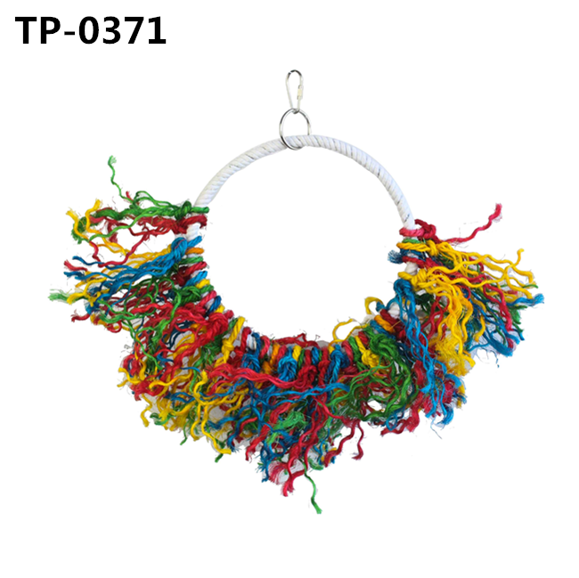 Bird Perch Cage Accessory Cotton Snuggle Ring for Small Medium Large Parrots Standing - Image 8