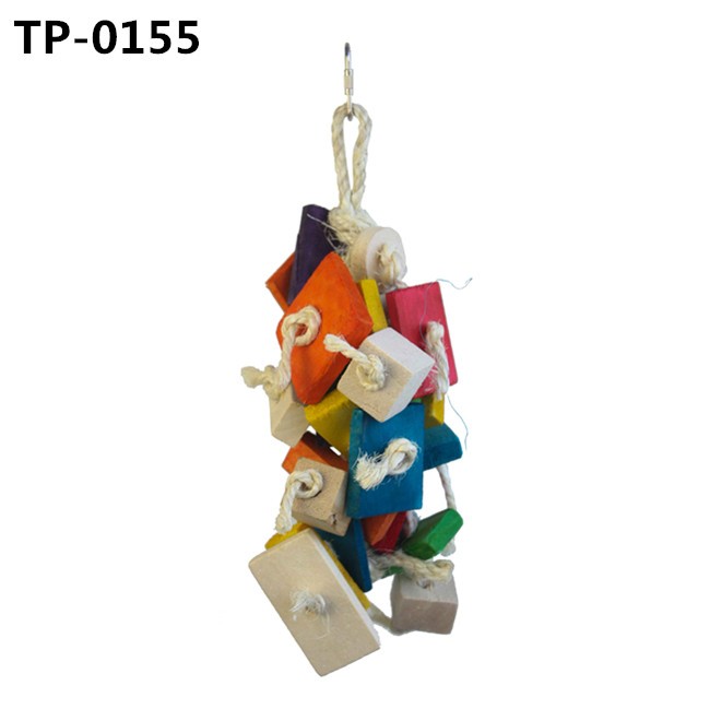 Bird Preening Toy with Natural Food Coloring Sisal Rope Knots for Parrot Climbing Bites Chewing - Image 1
