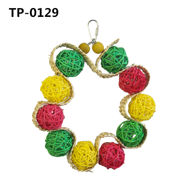 Bird Rattan Balls Toy Pet Cage Bite Toys for Parakeet Budgie Cockatoo Decoration with Manufacturer Price - Image 6