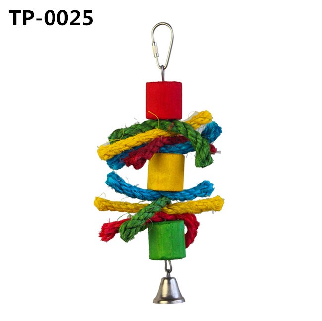 Bird Shredding Cage Hanging Bite Toys for Small Parakeets Cockatiel Conures Finches - Image 1