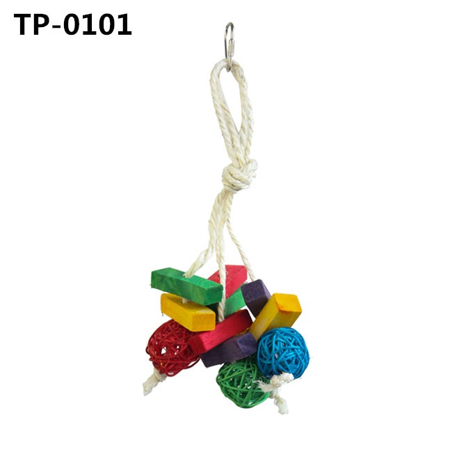 Bird Shredding Cage Hanging Bite Toys for Small Parakeets Cockatiel Conures Finches - Image 2