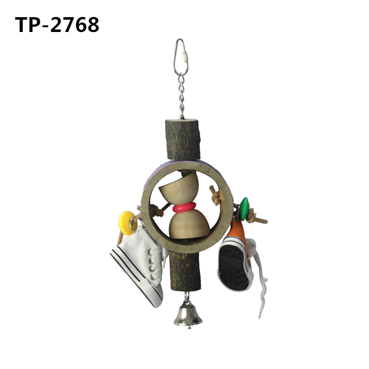 Durable Hanging Sneaker Shoe Toy with stainless steel spoon parrot toys for Medium and Large Parrot Birds - Image 7