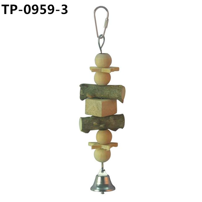 Natural Branch Standing Perch for Budgies Lovebirds Macaws Finches Small Medium Bird Toys - Image 1