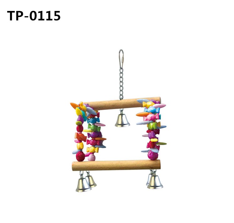 Bird Swing Perch Parrot Hanging Toy for Small Medium Pets Shredding - Image 1