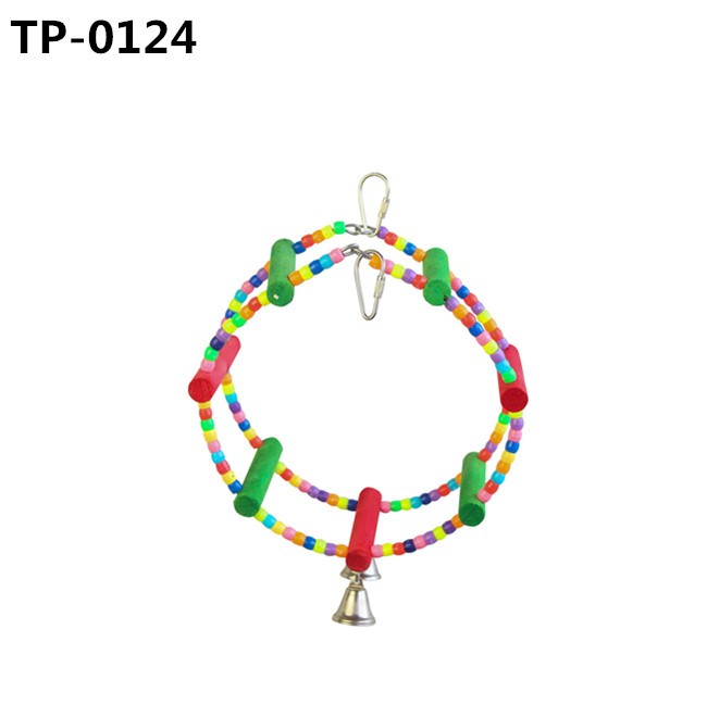 Bird Swing Perch Parrot Hanging Toy for Small Medium Pets Shredding - Image 2