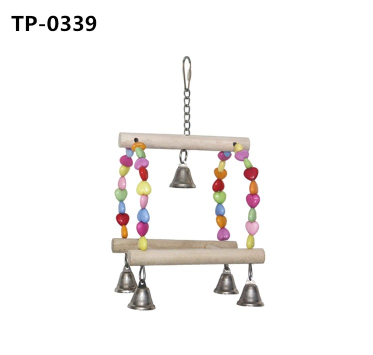 Bird Swing Perch Parrot Hanging Toy for Small Medium Pets Shredding - Image 4