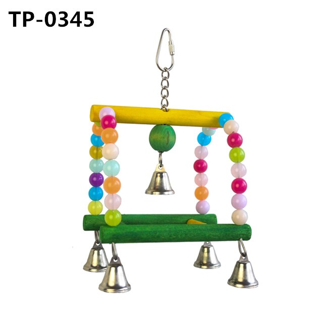 Bird Swing Perch Parrot Hanging Toy for Small Medium Pets Shredding - Image 5