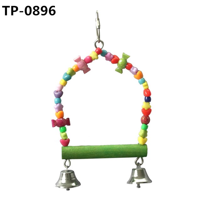 Bird Swing Perch Parrot Hanging Toy for Small Medium Pets Shredding - Image 6