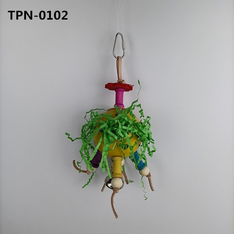 Bird Treats Toys with Crinkle Shred for Pulling & Preening, Ideal Parrot Foraging Toys TPN-0102