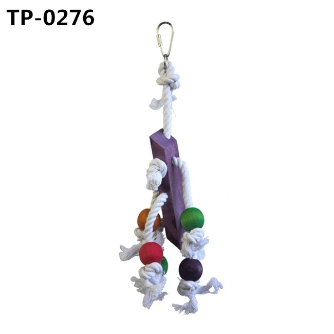 Colorful Bird Wood Bite Chew Cage Hanging Toys for Cockatiels Macaws Parrots Small Medium Parrot - Image 5