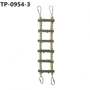Birds Cage Accessories Decoration Bird Wooden Ladder Bridge Parrot Swing with Factory Price