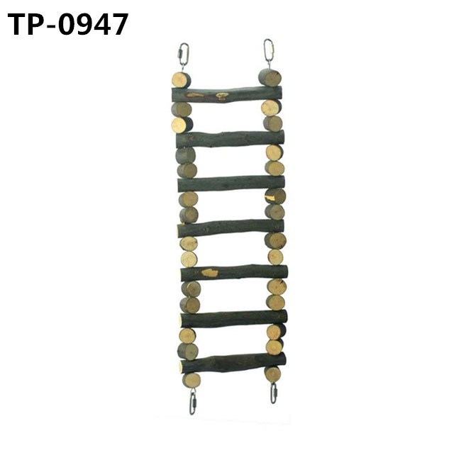 Birds Cage Accessories Decoration Bird Wooden Ladder Bridge Parrot Swing with Factory Price - Image 1