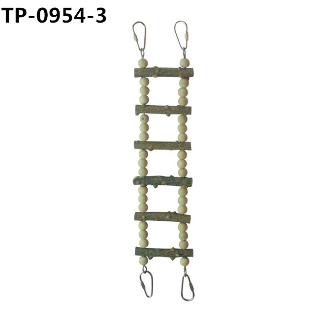 Birds Cage Accessories Decoration Bird Wooden Ladder Bridge Parrot Swing with Factory Price - Image 5