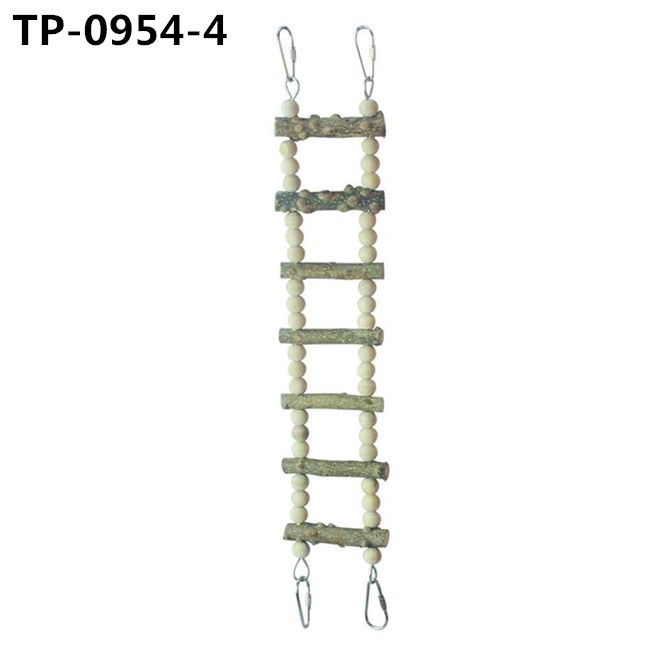 Birds Cage Accessories Decoration Bird Wooden Ladder Bridge Parrot Swing with Factory Price - Image 6