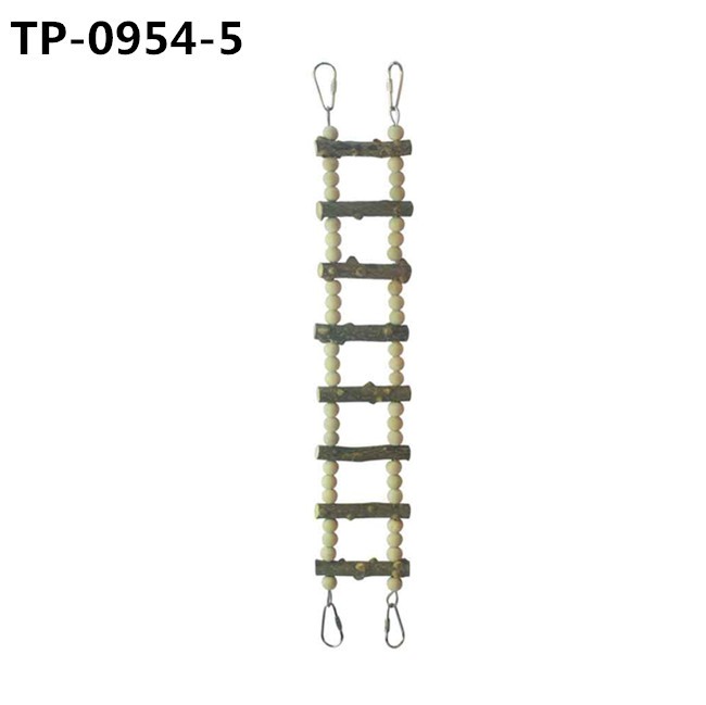 Birds Cage Accessories Decoration Bird Wooden Ladder Bridge Parrot Swing with Factory Price - Image 7