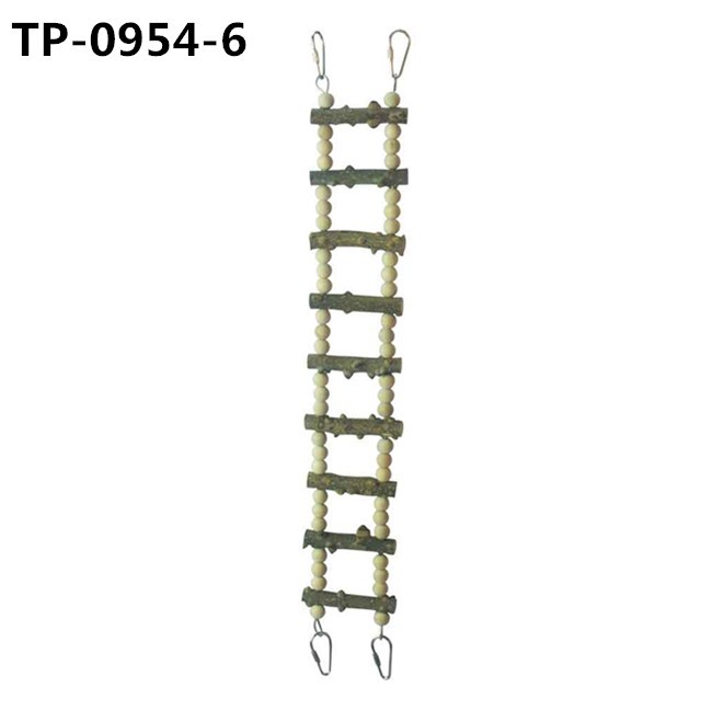 Birds Cage Accessories Decoration Bird Wooden Ladder Bridge Parrot Swing with Factory Price - Image 8