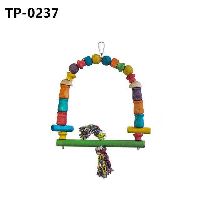 Bird Foot Toys Birdcage Swing Perch for Parakeet Conures African Grey - Image 2