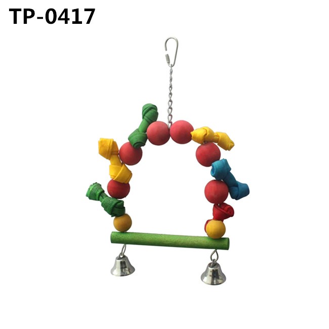 Bird Foot Toys Birdcage Swing Perch for Parakeet Conures African Grey - Image 3
