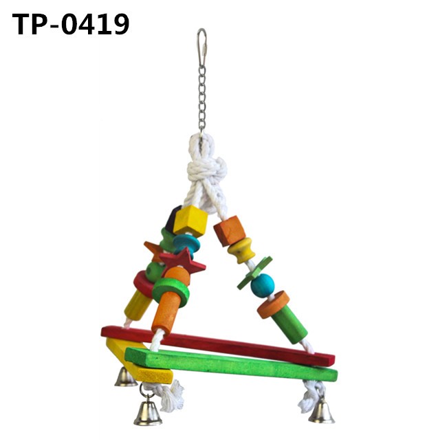 Bird Foot Toys Birdcage Swing Perch for Parakeet Conures African Grey - Image 4