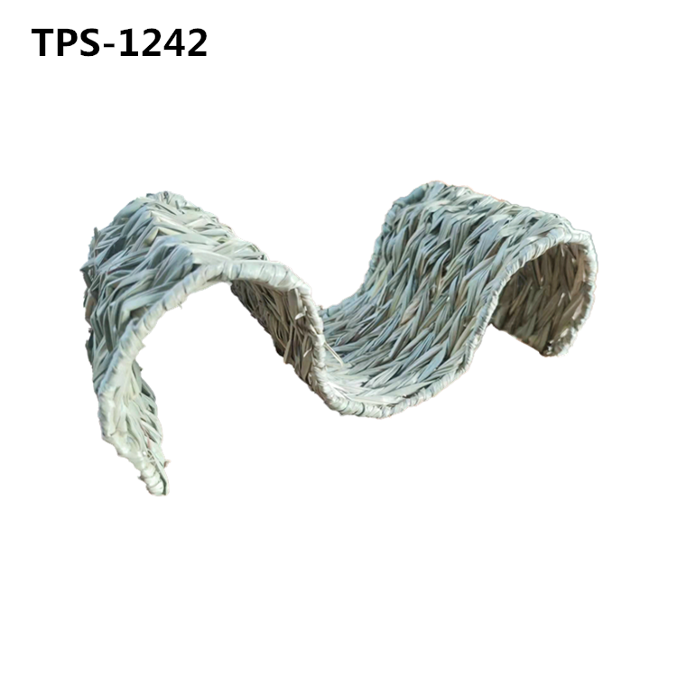 Bunny Grass House Chew Toys Rabbit Hideaway Hut Grass Hideout Hand Woven Hamster Natural Grass Bedding for Guinea Pig Small Animals Chinchill TPS-1240/41/42/43 - Image 3