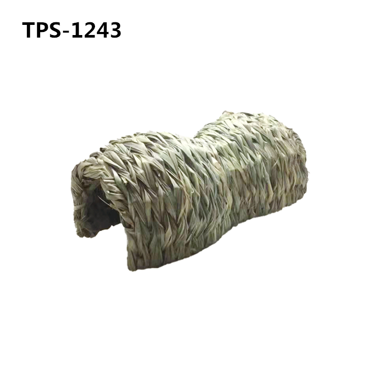 Bunny Grass House Chew Toys Rabbit Hideaway Hut Grass Hideout Hand Woven Hamster Natural Grass Bedding for Guinea Pig Small Animals Chinchill TPS-1240/41/42/43 - Image 4