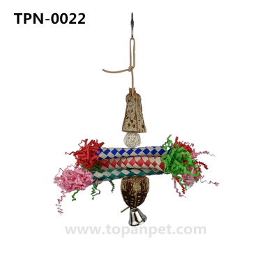 Carambola Blocks Finger Traps Bird Shredding Toys with Crinkle Folding Papers Bird Supplies TPN-0022