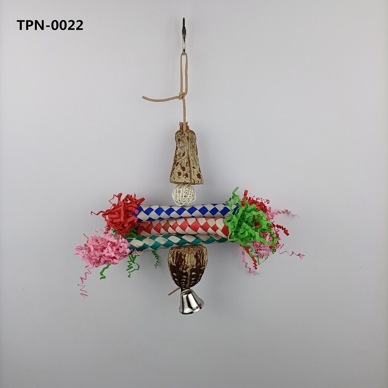 Carambola Blocks Finger Traps Bird Shredding Toys with Crinkle Folding Papers Bird Supplies TPN-0022 - Image 1
