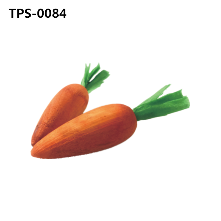 Carrot-Shaped Rodents Chew Toy,Small Animal Grinding Snacks For Rabbits, Guinea Pigs and Chinchillas TPS-0084