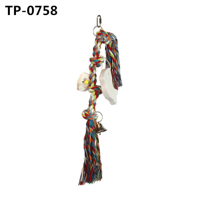 Cat Dog Chews Cotton Toys Parrot Hanging Ropes for Biting Manufactuer Price - Image 1
