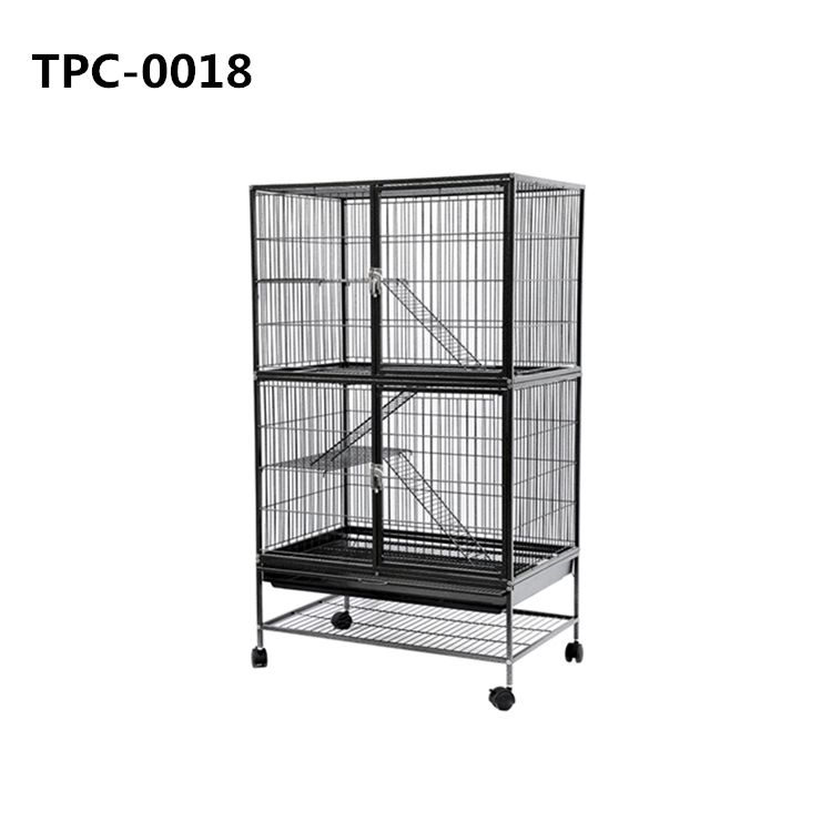 Cat Crate Kennel Enclosure Playpen Large Metal Pet Cat Kitten Ferret Animal House Cage - Image 2
