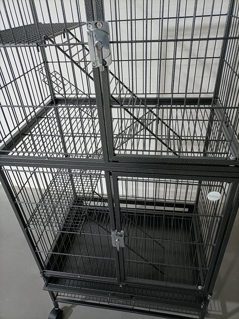 Cat Crate Kennel Enclosure Playpen Large Metal Pet Cat Kitten Ferret Animal House Cage - Image 5