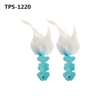 Cat Toys Kitten Supplies Interactive Kicker Dental Health Teething Chew Loofah Gift for Cat TPS-1220/1 - 副本 - Image 1